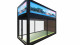 Scube361 Eventcontainer - Showroom mit LED Attika