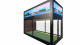 Scube361 Eventcontainer - Showroom mit LED Attika