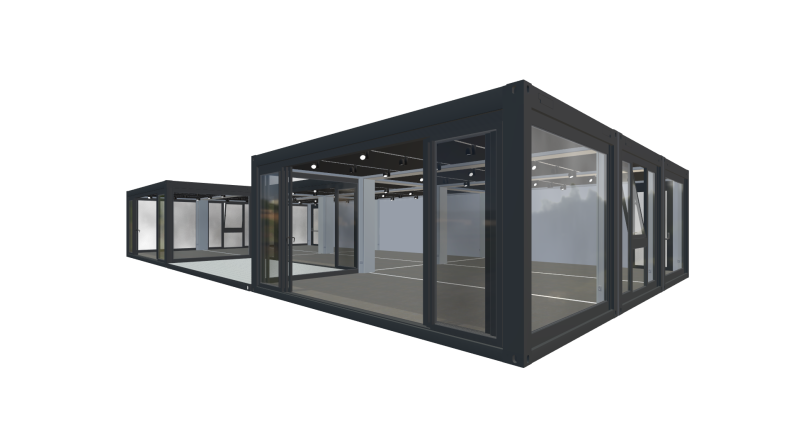 Eventcontainer / Eventcontainer Vario-Line | PREFAB 146 - Vorne Rechts Eventcontainer / Eventcontainer Vario-Line | PREFAB 146 - Screenshot - Vorne Rechts