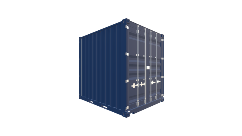 Seecontainer / Seecontainer 10 Fuß HighCube DD - Vorne Rechts Seecontainer / Seecontainer 10 Fuß HighCube DD - Screenshot - Vorne Rechts