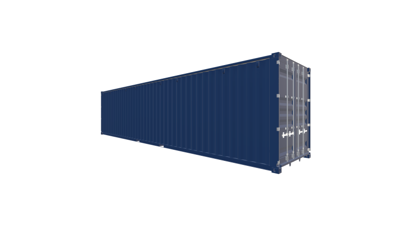 Seecontainer 40 Fuß HighCube DD Container - Screenshot - Vorne Rechts