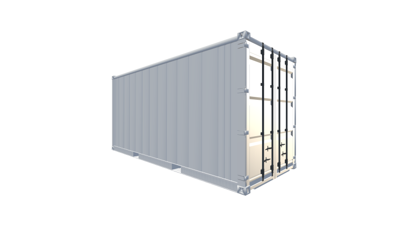Seecontainer 20 Fuß HighCube Kühlcontainer - Screenshot - Vorne Rechts