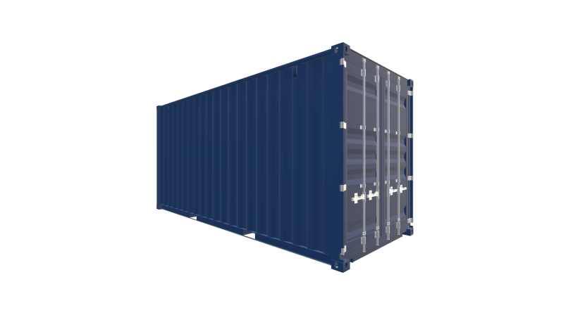 Seecontainer 20 Fuß HighCube Container - Screenshot - Vorne Rechts