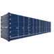 Seecontainer 40 Fuß HighCube OpenSide Container - Vorne Links Seecontainer 40 Fuß HighCube OpenSide Container - Screenshot - Vorne Links