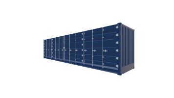 40 Fuß HighCube OpenSide Container - Vorne Rechts Screenshot - Vorne Rechts
