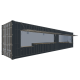 Seecontainer 40 Fuß HighCube Kiosk Container - Vorne Links Seecontainer 40 Fuß HighCube Kiosk Container - Screenshot - Vorne Links