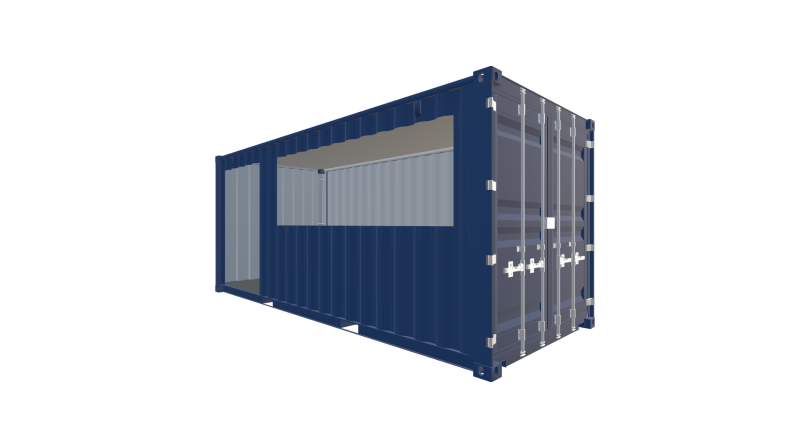 Seecontainer Seecontainer frei Planen - Screenshot - Vorne Rechts