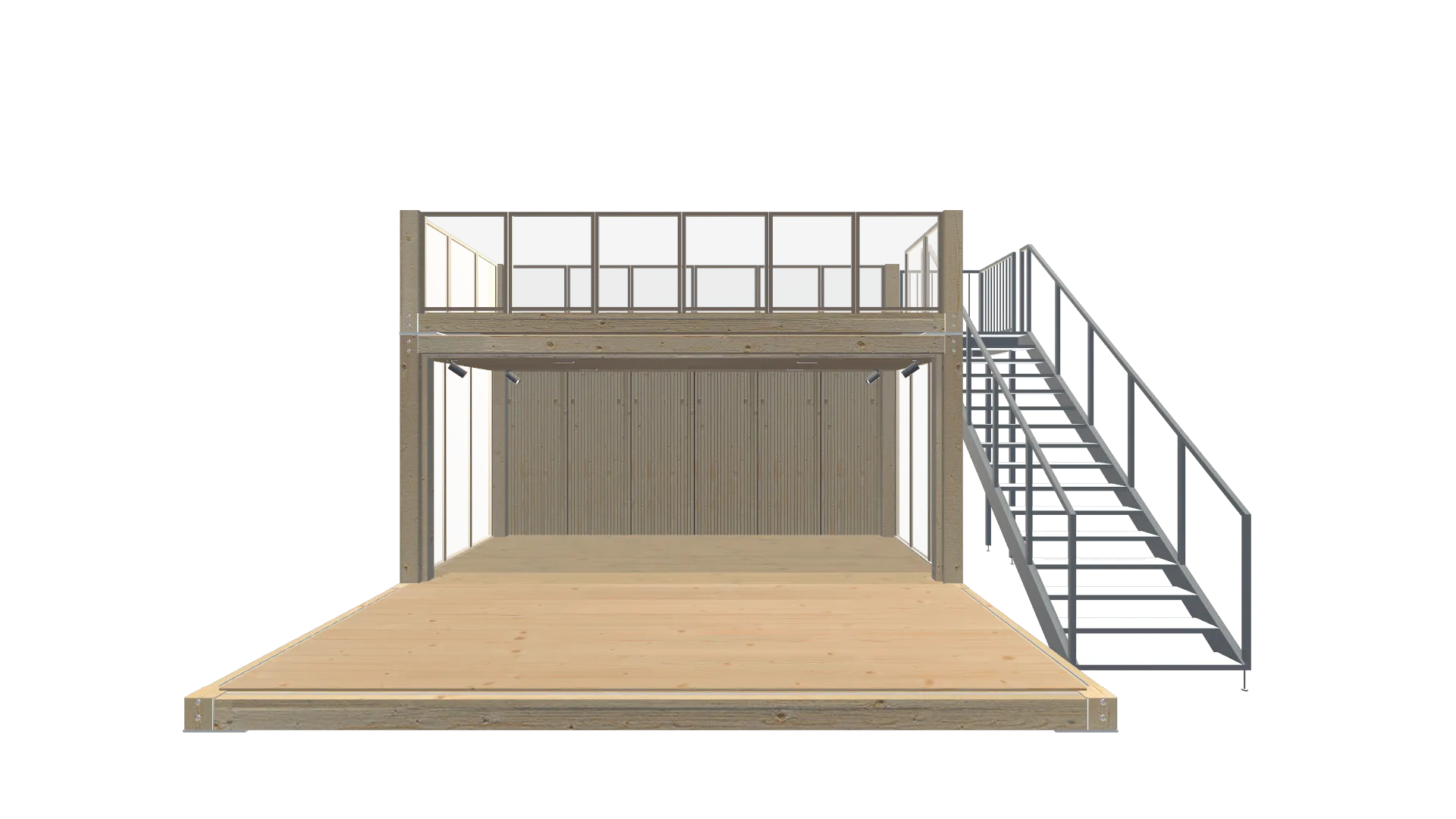 Gastro-Container Holz – Café & Rooftop Screenshot - Frontal Gastro-Container Holz – Café & Rooftop Screenshot - Frontal
