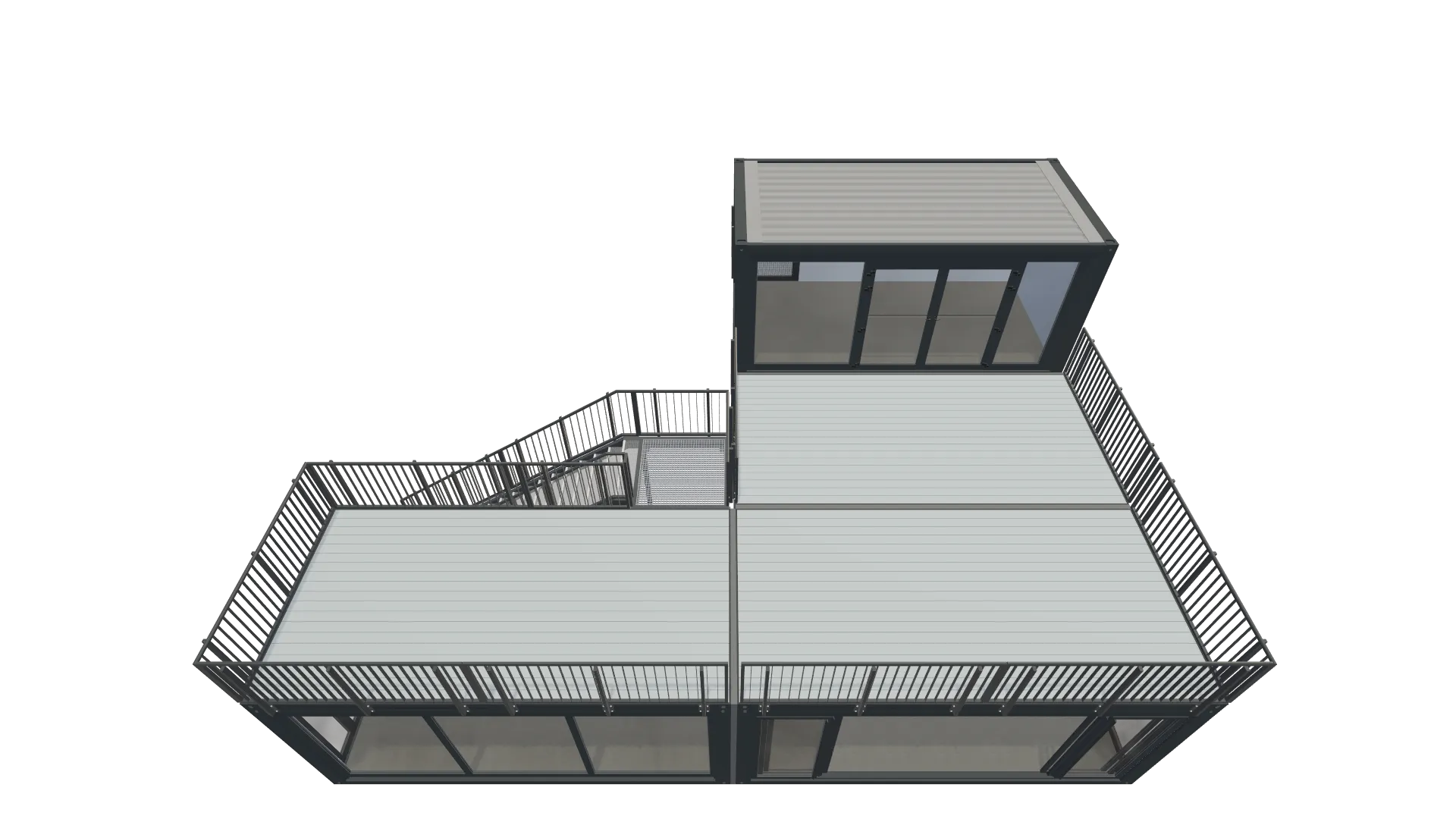 Pop-up Gastro – Doppelstock-Restaurant mit Dachterrasse Screenshot - Schräg Oben Pop-up Gastro – Doppelstock-Restaurant mit Dachterrasse Screenshot - Schräg Oben
