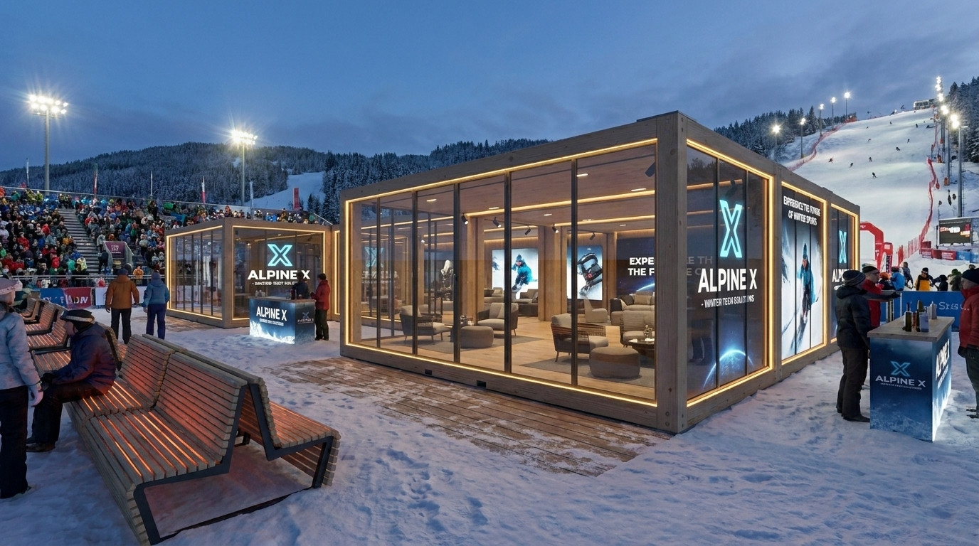 Promotion Container Entwurf 204 - Holzmodul