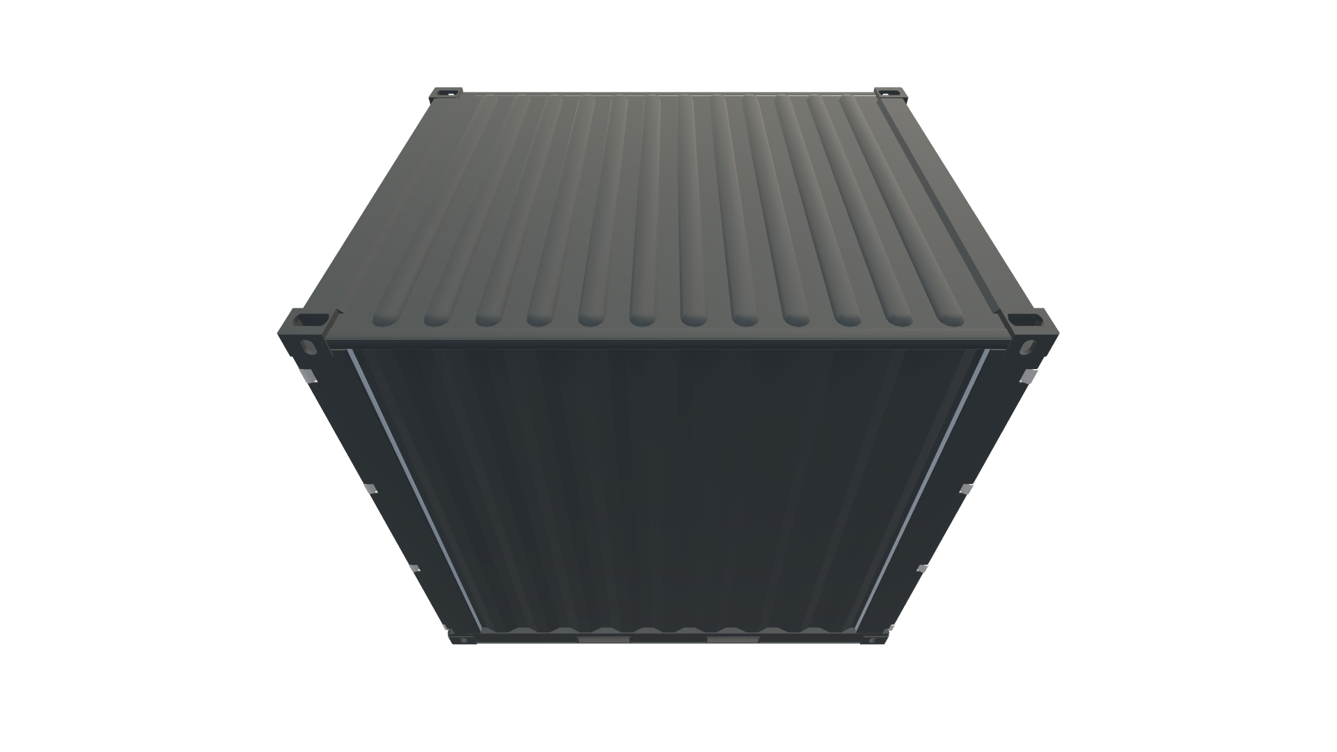10 Fuß High Cube Double Door Container Screenshot - Schräg Oben