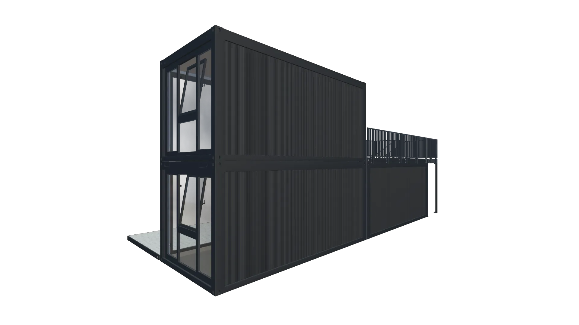 Roadshow-Container "Urban" – Modulare Event-Lounge mit Dachterrasse Screenshot - Hinten Rechts Roadshow-Container "Urban" – Modulare Event-Lounge mit Dachterrasse Screenshot - Hinten Rechts