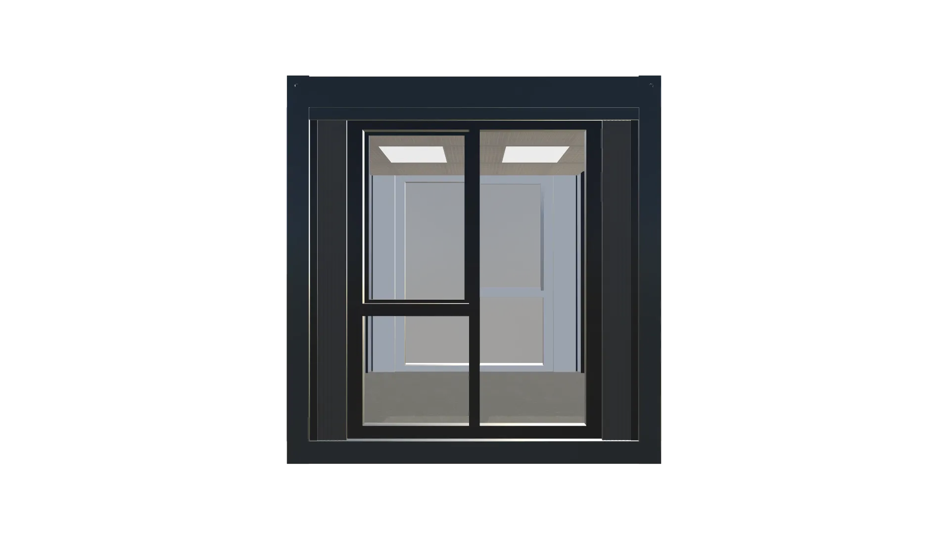 Bürocontainer Plus Line | Entwurf 10 Screenshot - Frontal Bürocontainer Plus Line | Entwurf 10 Screenshot - Frontal