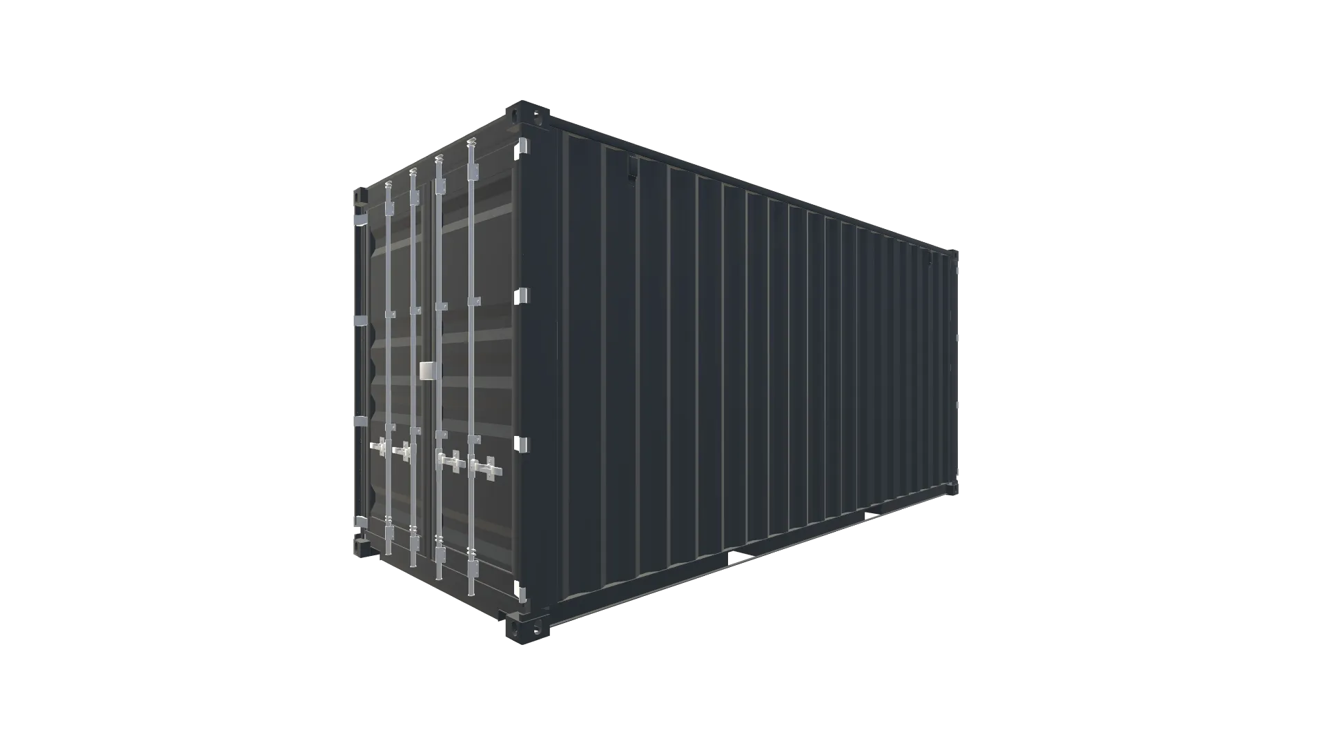 20 Fuß High Cube Double Door Container Screenshot - Vorne Links 20 Fuß High Cube Double Door Container Screenshot - Vorne Links