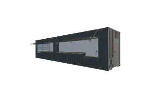 40 Fuß HighCube Kiosk Container - Foto Screenshot - Vorne Rechts