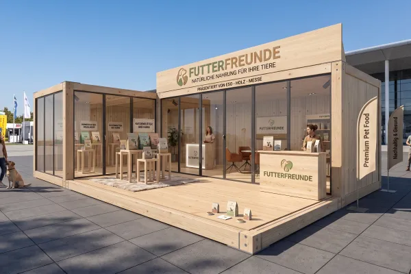 Messecontainer Entwurf 214 - Foto Messecontainer Entwurf 214 - Holzmodul