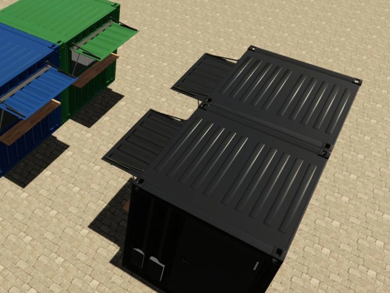 Seecontainer Recycling-Station