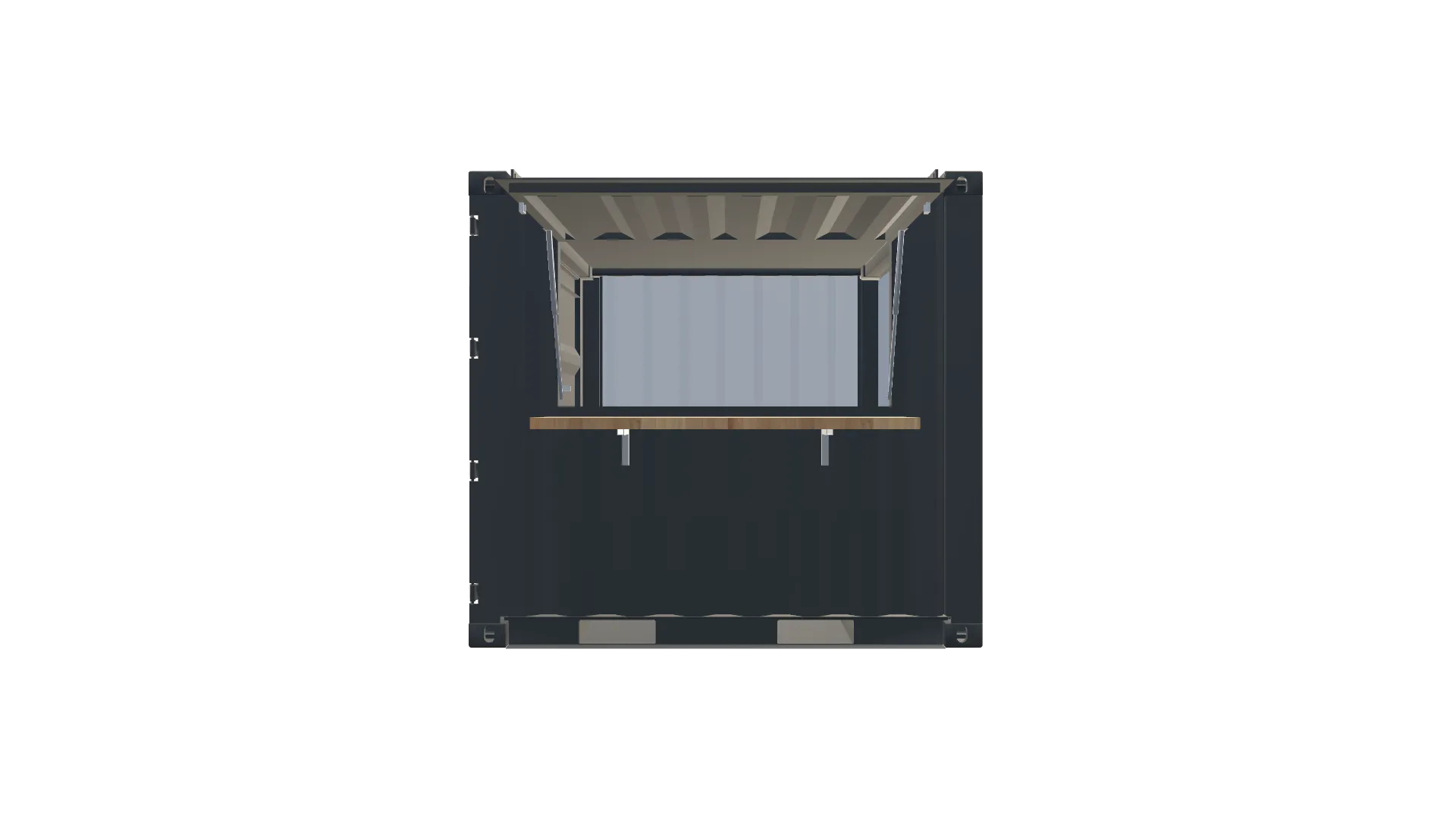 Kassen- & Akkreditierungs-Container – Mobiler Ticket- & Registrierungsstand Screenshot - Frontal Kassen- & Akkreditierungs-Container – Mobiler Ticket- & Registrierungsstand Screenshot - Frontal