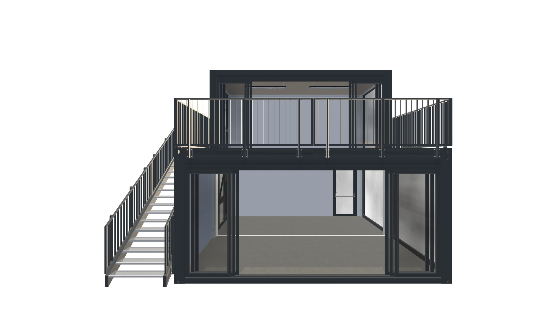 Messecontainer Entwurf 67 Screenshot - Frontal