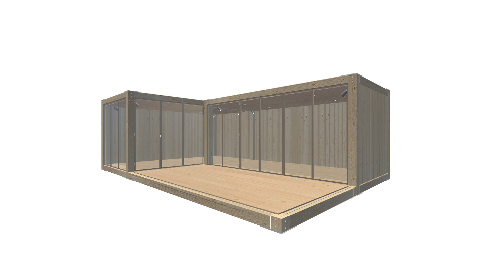 Messecontainer Entwurf 214 Screenshot - Vorne Rechts