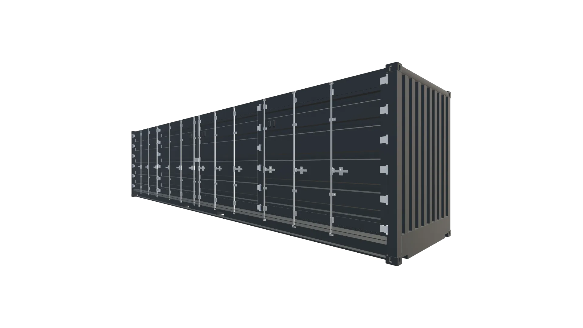 40 Fuß High Cube Open Side Container Screenshot - Vorne Rechts 40 Fuß High Cube Open Side Container Screenshot - Vorne Rechts