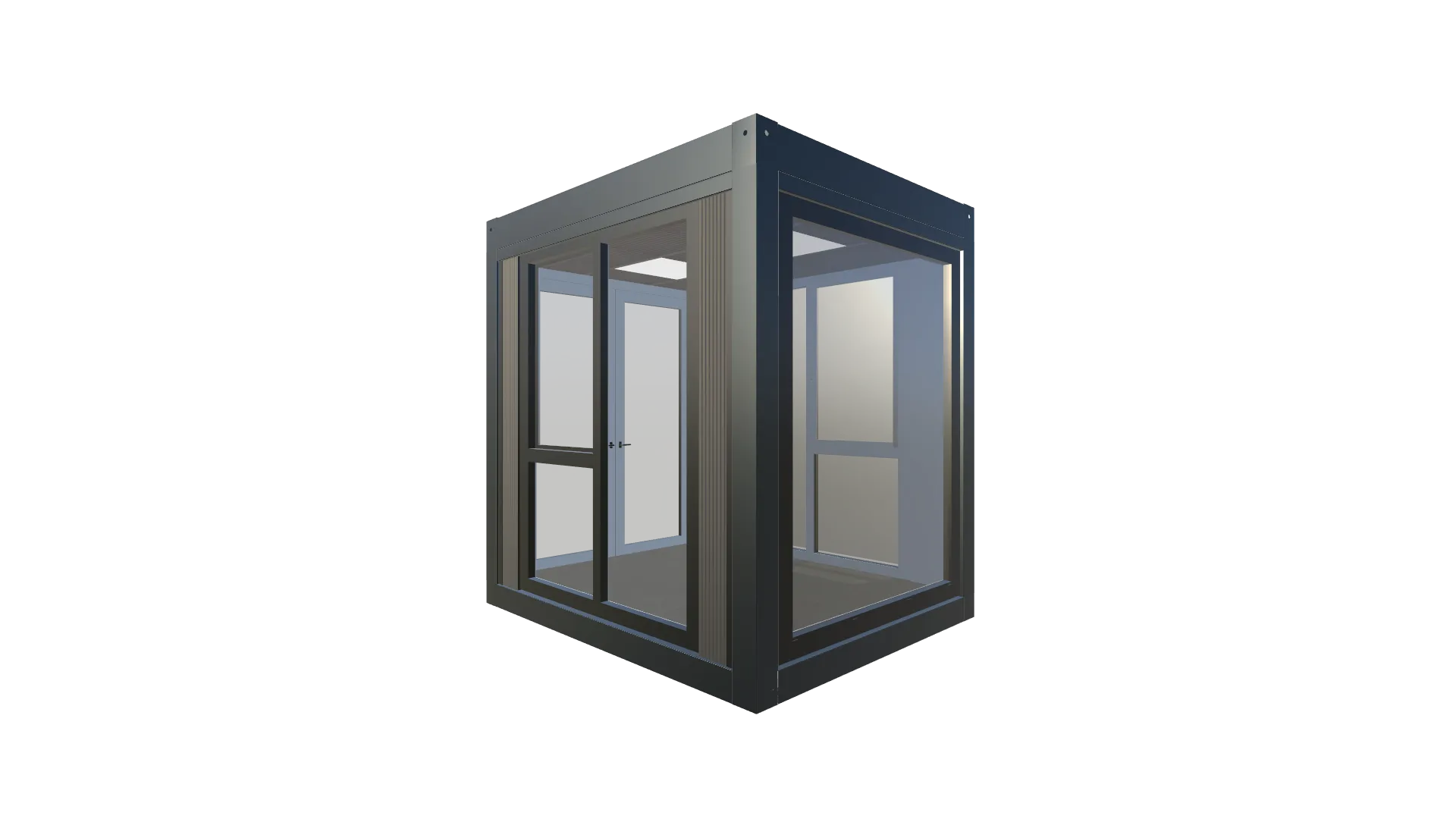 Bürocontainer Plus Line | Entwurf 10 Screenshot - Hinten Links Bürocontainer Plus Line | Entwurf 10 Screenshot - Hinten Links