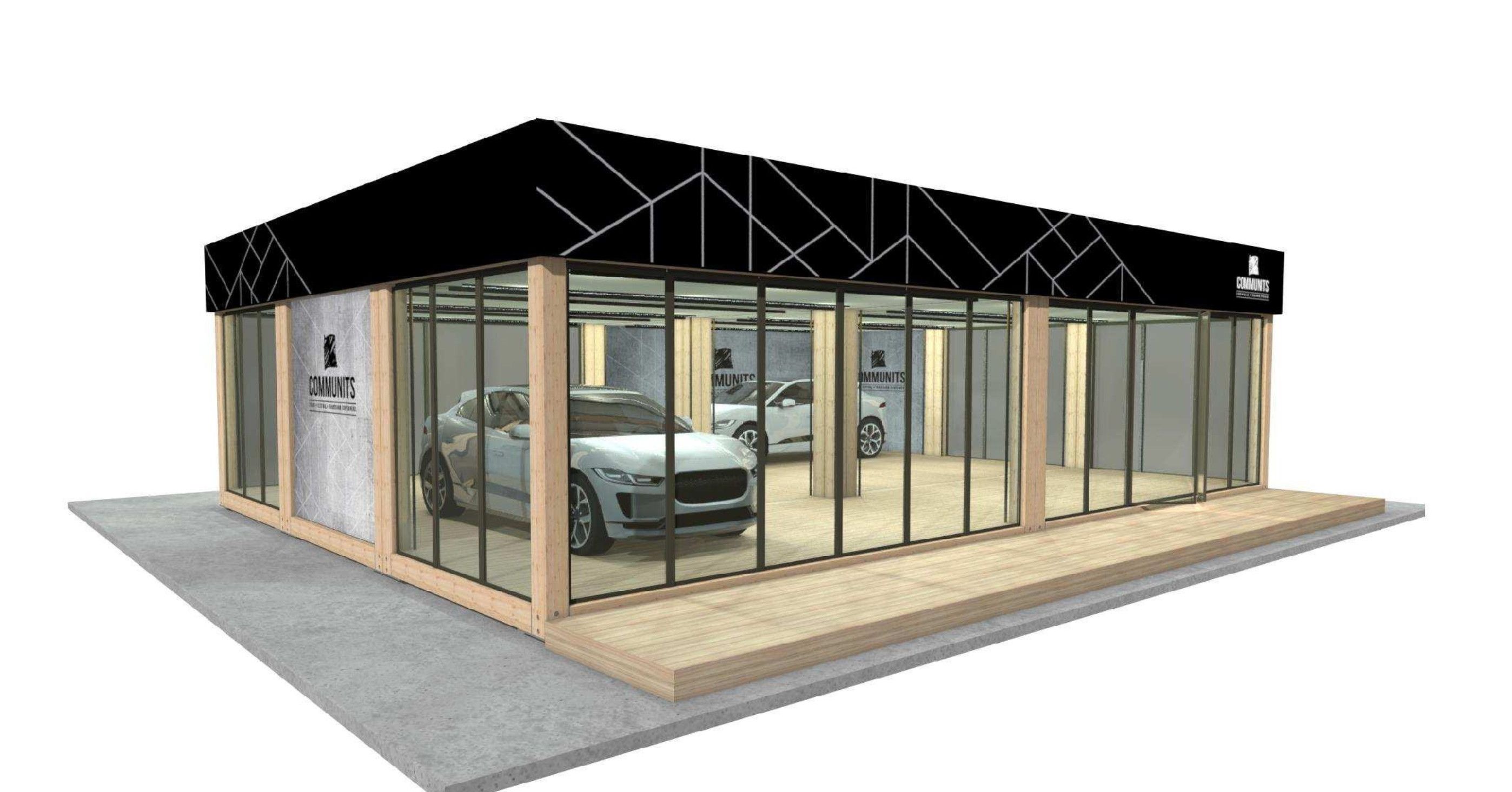 Holzmodul Event Showroom