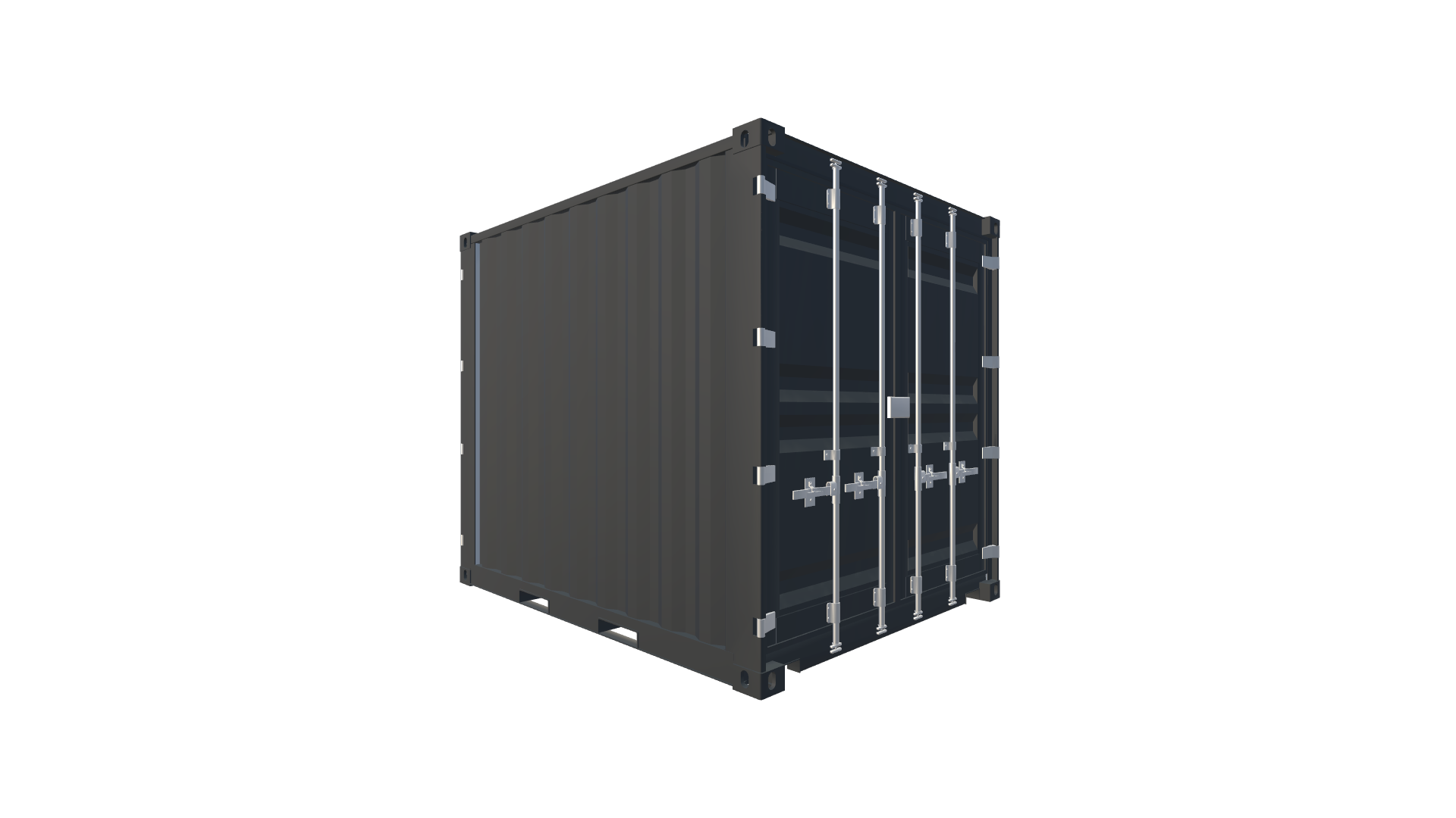 10 Fuß Double Door Container Screenshot - Hinten Links