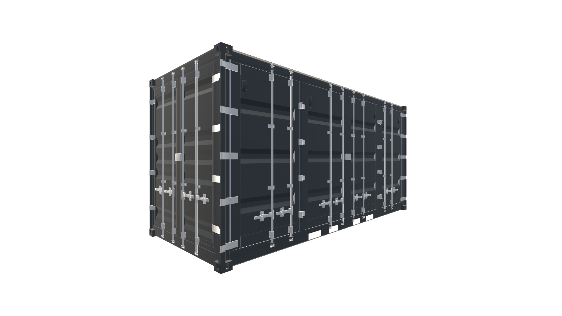20 Fuß HighCube Container - Side Door Screenshot - Vorne Links