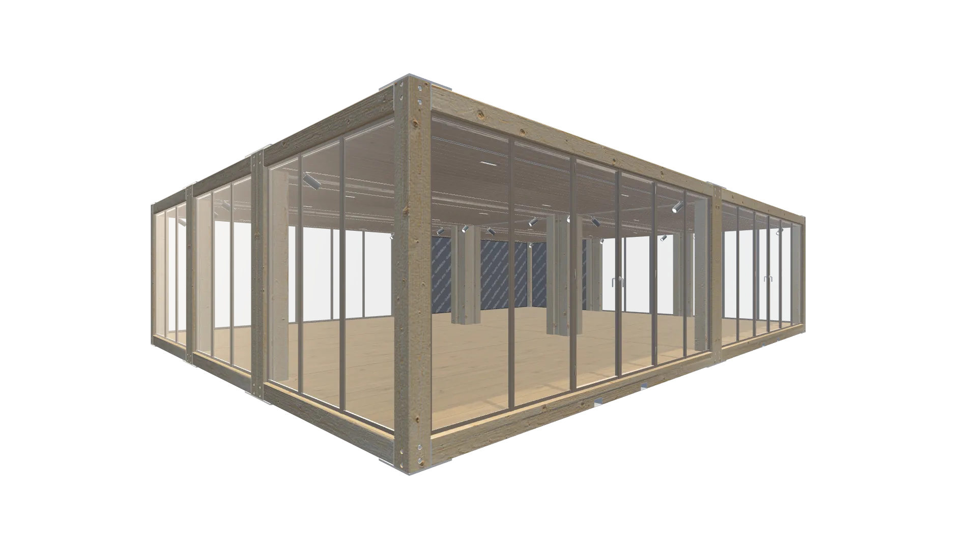 Pop-up Store Interior & Design – Modularer Holz-Pavillon Screenshot - Vorne Links Pop-up Store Interior & Design – Modularer Holz-Pavillon Screenshot - Vorne Links