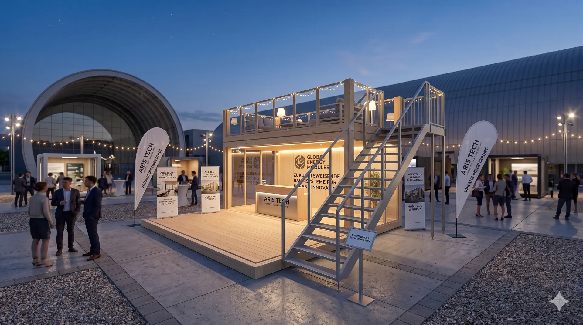 Messecontainer Entwurf 211 - Holzmodul