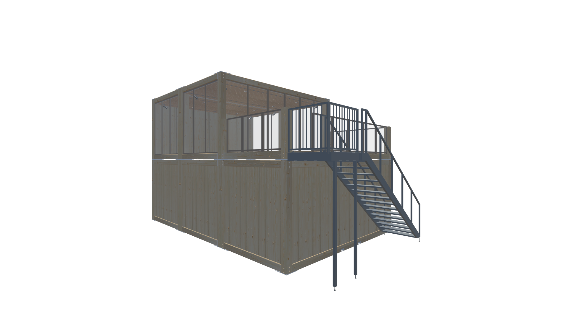 Festivalcontainer Entwurf 219 Screenshot - Hinten Rechts