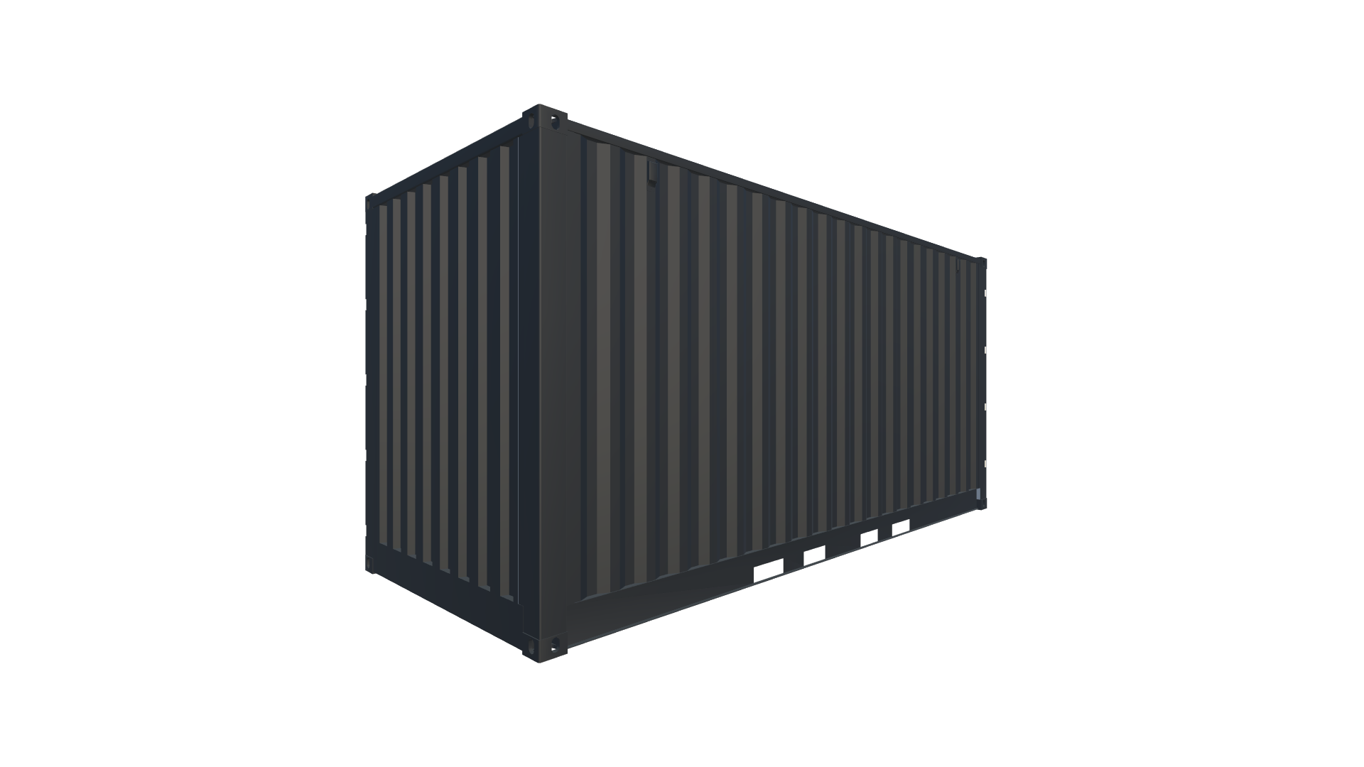 20 Fuß HighCube Container - Side Door Screenshot - Hinten Rechts