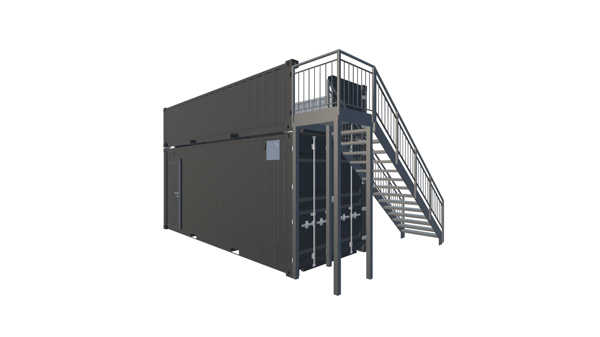 Merchandising-Container – Mobiler Fan-Shop Screenshot - Hinten Links