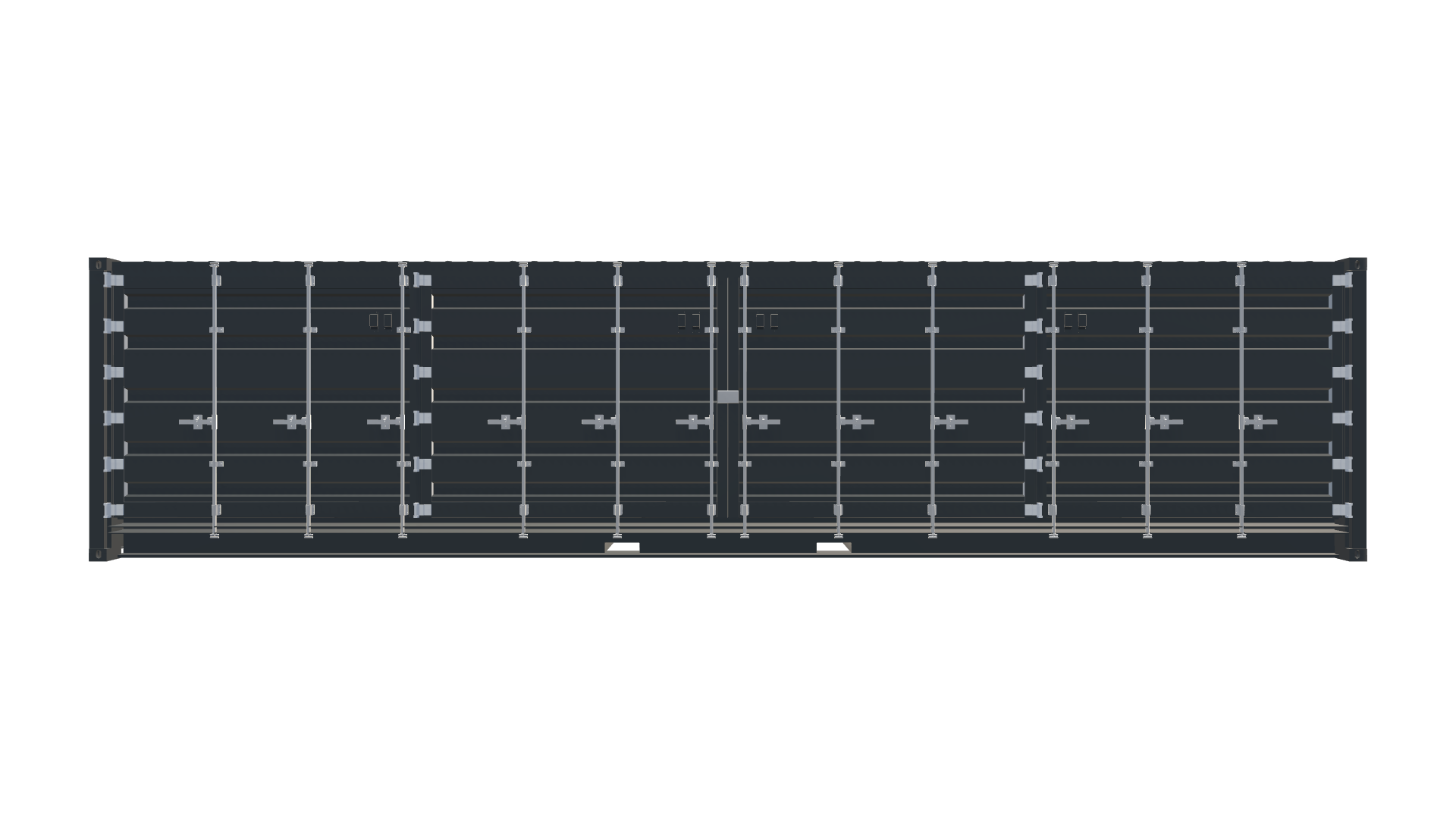40 Fuß High Cube Open Side Container Screenshot - Frontal