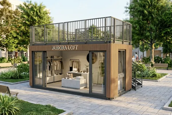 Pop-Up Store Entwurf 1 - Foto Pop-Up Store Entwurf 1 - Eventcontainer