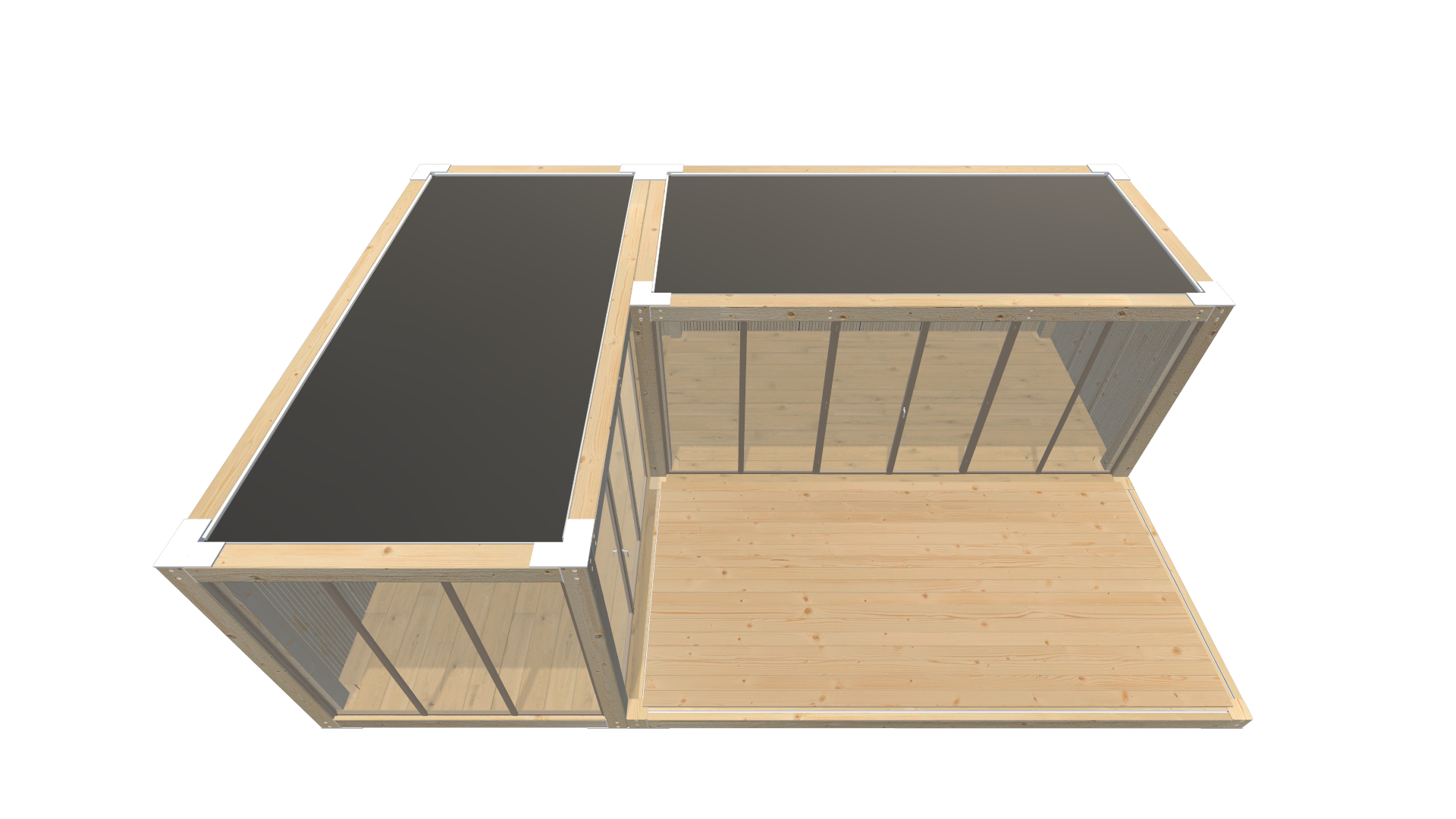 Messecontainer Entwurf 214 Screenshot - Schräg Oben