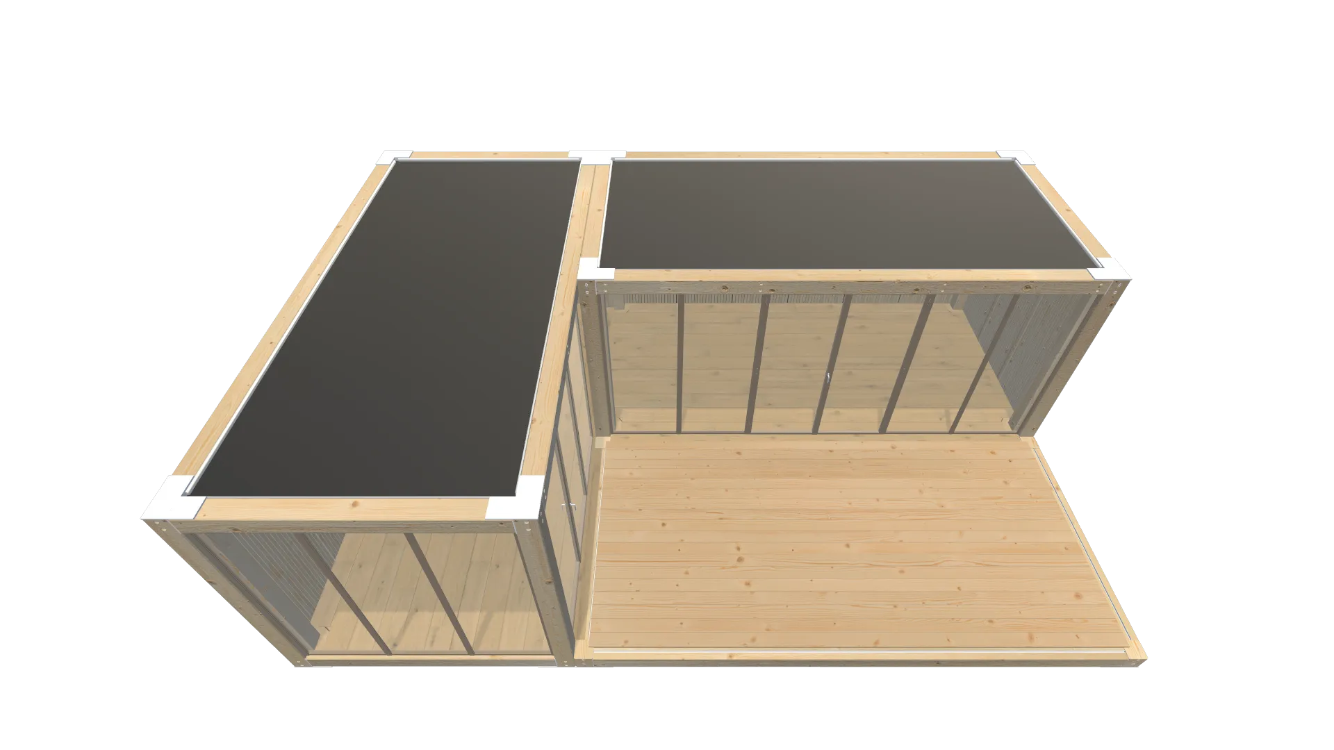 Messecontainer Entwurf 214 Screenshot - Schräg Oben Messecontainer Entwurf 214 Screenshot - Schräg Oben