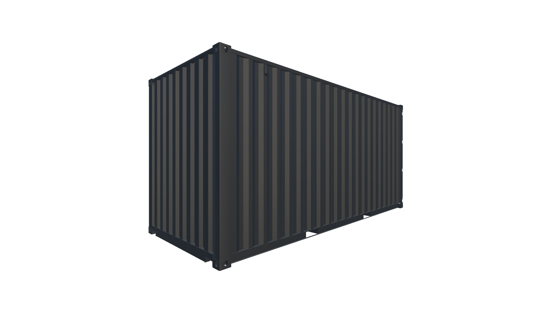 20 Fuß High Cube Container Screenshot - Hinten Rechts
