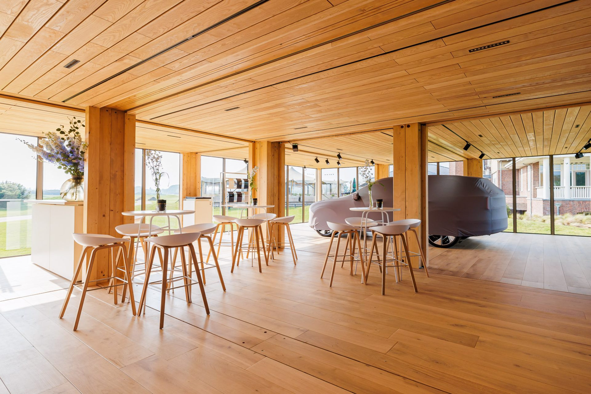 Holzmodul Innenraum Eventbau