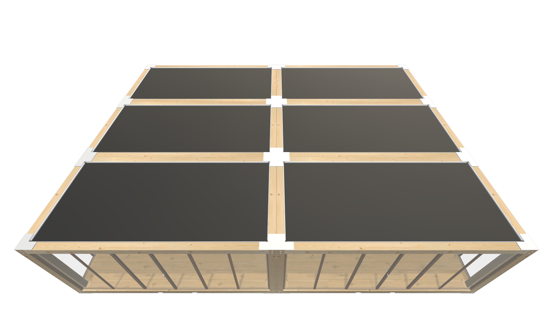 Pop-up Store Interior & Design – Modularer Holz-Pavillon Screenshot - Schräg Oben