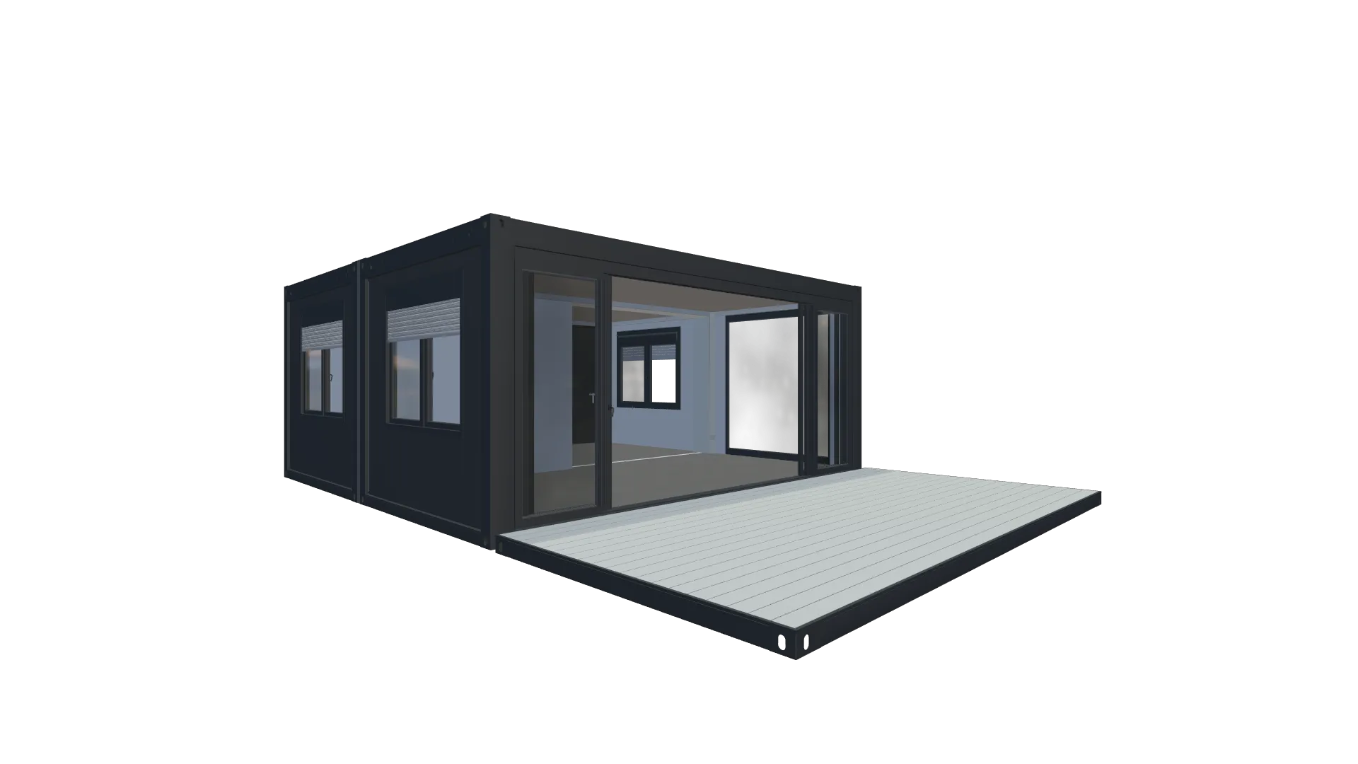 Glamping-Container Premium – Modulares Hotel- & Wohnmodul Screenshot - Hinten Rechts Glamping-Container Premium – Modulares Hotel- & Wohnmodul Screenshot - Hinten Rechts