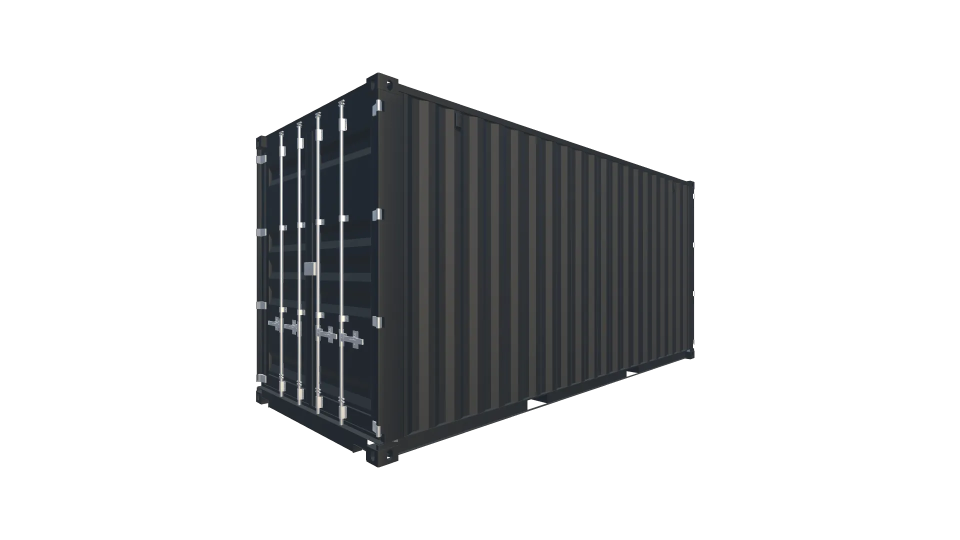 20 Fuß High Cube Double Door Container Screenshot - Hinten Rechts 20 Fuß High Cube Double Door Container Screenshot - Hinten Rechts