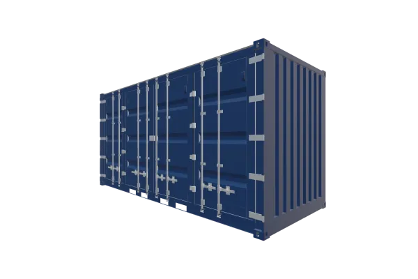 20 Fuß HighCube OpenSide Container - Foto Screenshot - Vorne Rechts
