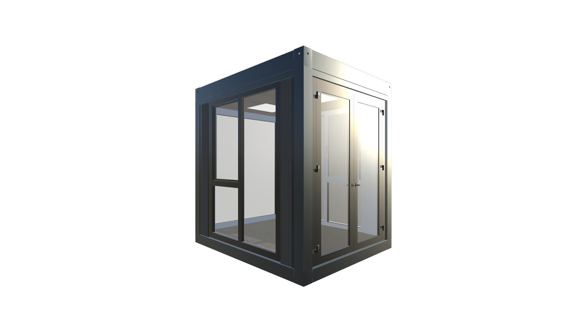Bürocontainer Plus Line | Entwurf 10 Screenshot - Vorne Rechts