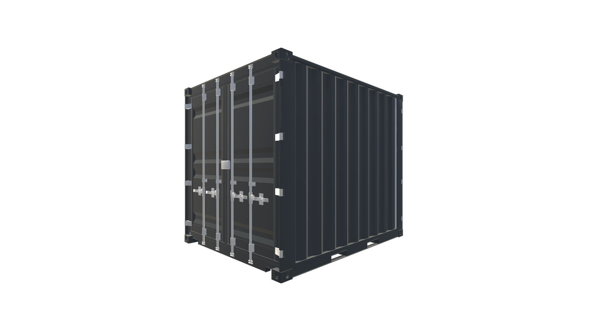 10 Fuß Double Door Container Screenshot - Vorne Links