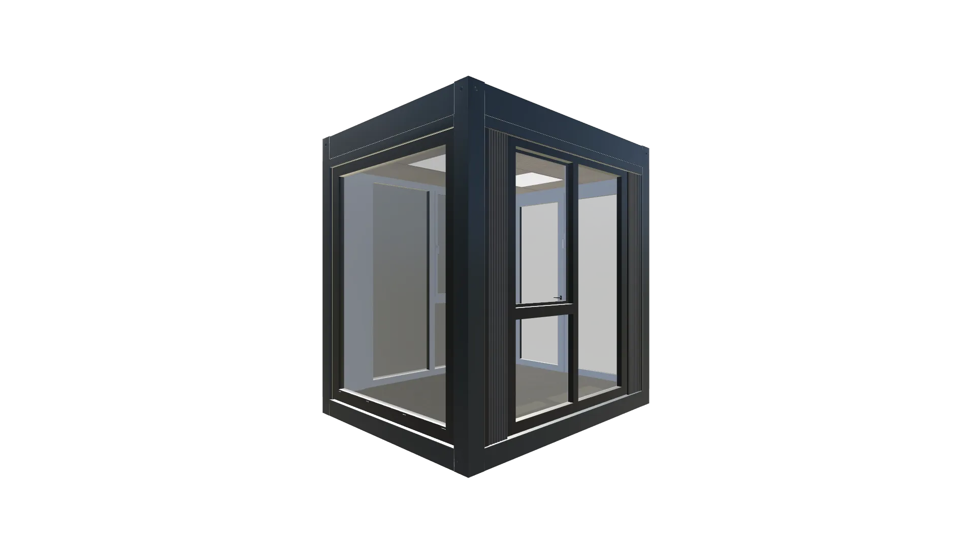 Bürocontainer Plus Line | Entwurf 10 Screenshot - Vorne Links Bürocontainer Plus Line | Entwurf 10 Screenshot - Vorne Links