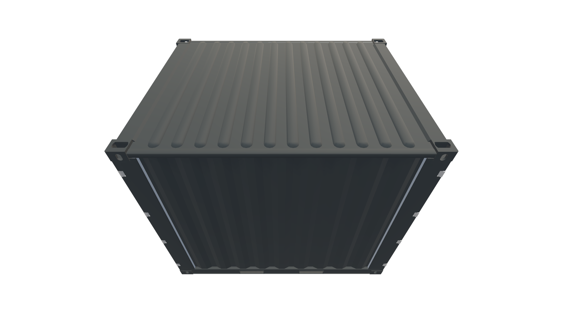 10 Fuß Double Door Container Screenshot - Schräg Oben