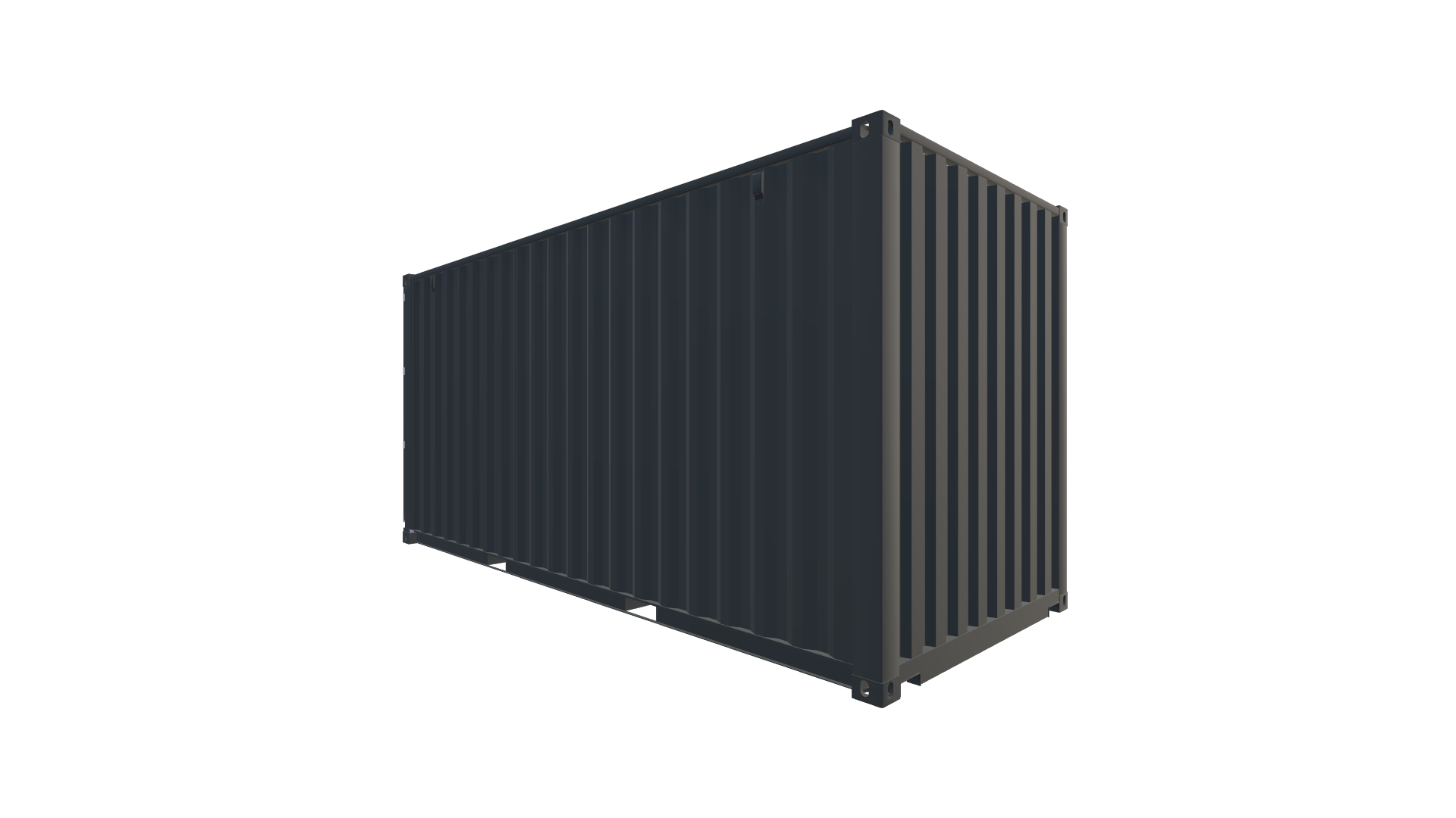 20 Fuß High Cube Container Screenshot - Vorne Rechts