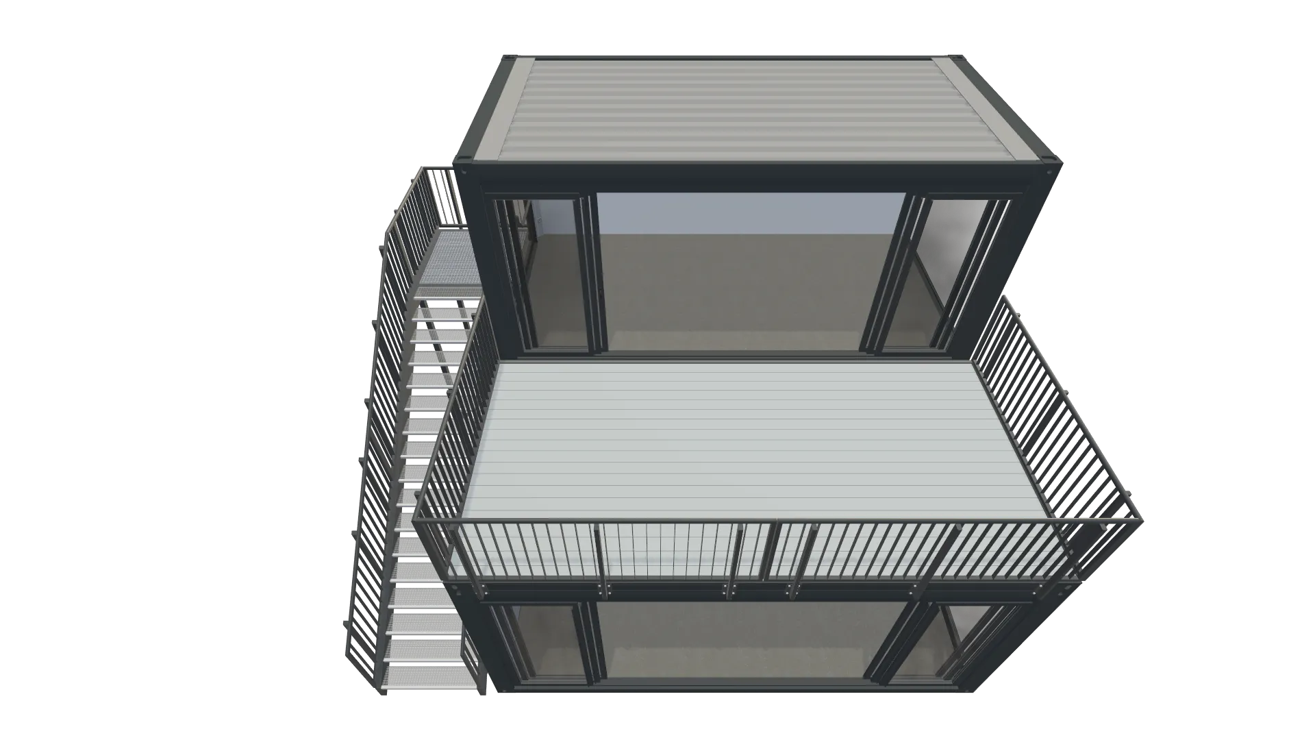 Messecontainer Entwurf 67 Screenshot - Schräg Oben Messecontainer Entwurf 67 Screenshot - Schräg Oben